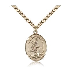 Gold Filled St. Isabella of Portugal Pendant w/ chain