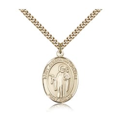 Gold Filled St. Joseph The Worker Pendant w/ chain