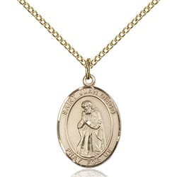 Gold Filled St. Juan Diego Pendant w/ Chain