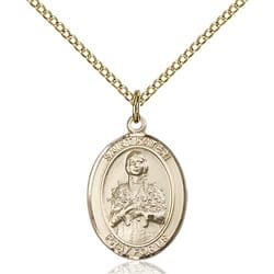 Gold Filled Blessed Kateri Pendant w/ Chain