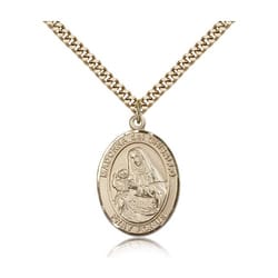 Gold Filled St. Madonna Del Ghisallo Pendant w/ chain