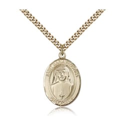 Gold Filled St. Maria Faustina Pendant w/ chain