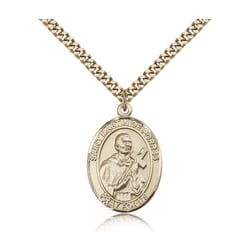 Gold Filled St. Martin de Porres Pendant w/ chain