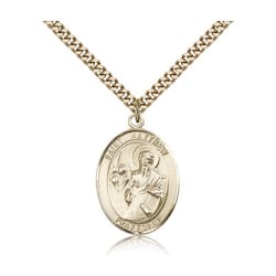Gold Filled St. Matthew the Apostle Pendant w/ chain
