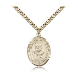 Gold Filled St. Maximilian Kolbe Pendant w/ chain