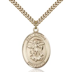 Gold Filled St. Michael / Paratrooper Pendant w/ chain