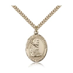 Gold Filled St. Pio of Pietrelcina Pendant w/ chain