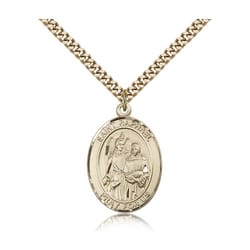 Gold Filled St. Raphael the Archangel Pendant w/ chain