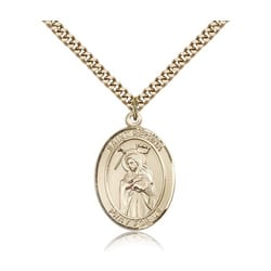 Gold Filled St. Regina Pendant w/ chain