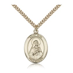 Gold Filled St. Rita / Baseball Pendant w/ chain