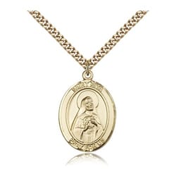 Gold Filled St. Rita of Cascia Pendant w/ chain