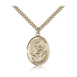 Gold Filled St. Robert Bellarmine Pendant w/ chain
