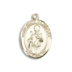 Gold Filled St. Simon Pendant w/ Chain