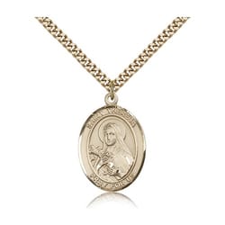 Gold Filled St. Theresa Pendant w/ chain