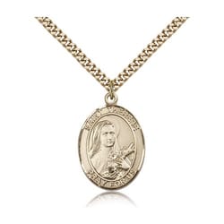 Gold Filled St. Therese of Lisieux Pendant w/ chain