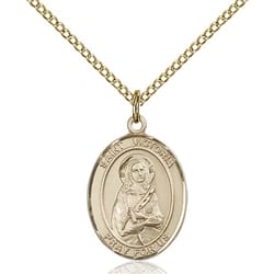 Gold Filled St. Victoria Pendant w/ Chain