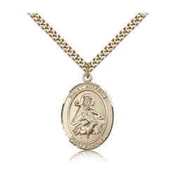 Gold Filled St. William of Rochester Pendant w/ chain