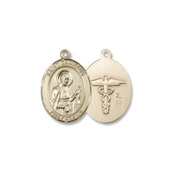 Gold St. Camillus of Lellis - Nurse Medal 14KT