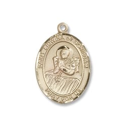 Gold St. Lidwina of Schiedam Medal - 14KT