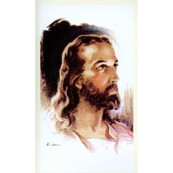 Head of Christ (Sallman) Personalized Prayer Card (Priced Per Card)