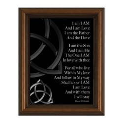 I Am Poem w/ Cherry Frame (6x8)