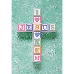 I Love Jesus Pastel Cross <!homesale>