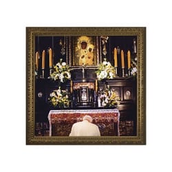 John Paul II in Czestochowa w/ Gold Frame (13x13)