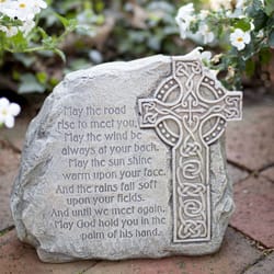 Joseph's Studio Celtic Cross Garden Stone with Irish Blessing