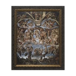 Last Judgment of Christ w/ Dark Ornate Frame 