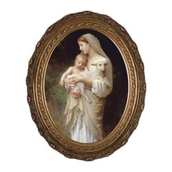 L'Innocence on Canvas w/ Gold Oval Frame