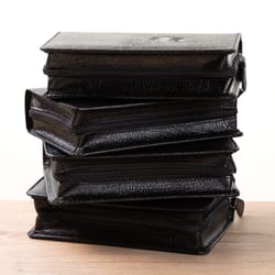 Liturgy of the Hours Black Leather Protective Case Set (Set of 4)