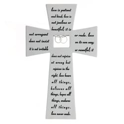 Love Never Fails Wall Cross