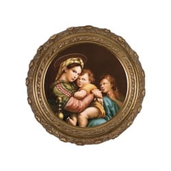 Madonna of the Chair by Raphael on Canvas w/ Ornate Gold Frame