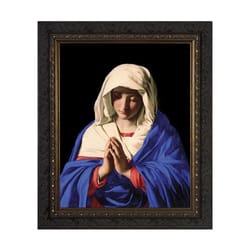Madonna in Prayer w/ Dark Ornate Frame