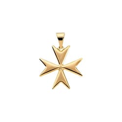 Maltese Cross Pendant -14K Gold