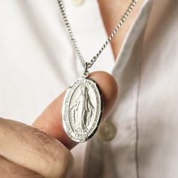 Miraculous Medal with 24 Chain
