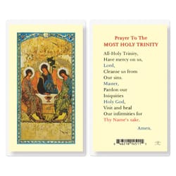 Most Holy Trinity - Prayer Card