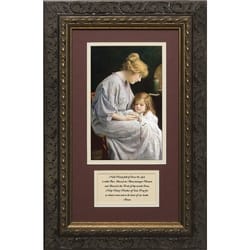 My Rosary in Dark Ornate Frame (8x14)