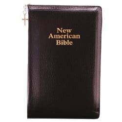 NAB Deluxe Gift and Award Bible - Black Imitation Leather-Zipper Close 