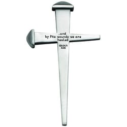Nail Cross w/ Inscription - 6 inch