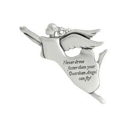 Never Drive Faster Than Your Angel Visor Clip