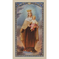 Novena to Our Lady of Mount Carmel - Prayer Card