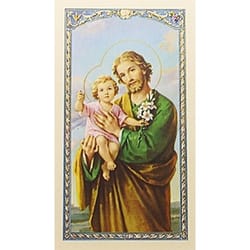 Oración al Glorioso Patriarca San Jose (St. Joseph) – Spanish Prayer Card