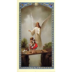 Oracion al Angel de la Guarda (Guardian Angel) – Spanish Prayer Card