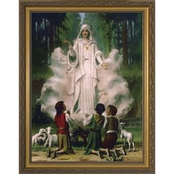Our Lady of Fatima w/ Gold Frame 