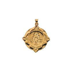 Our Lady of Lourdes Medal - 14K Gold