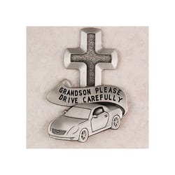 Pewter Grandson Visor Clip 