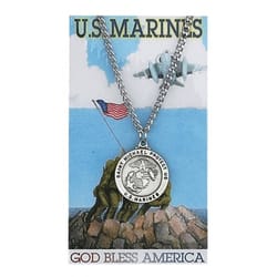Pewter St. Michael Marine Medal with Prayer Card