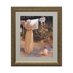 Polish Madonna (Matted w/ Dark Ornate Frame) 13x15
