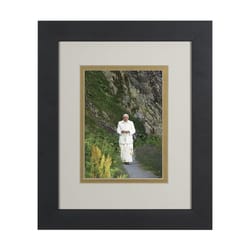 Pope Benedict in Mountains (Matted w/ Black Frame) 8x10